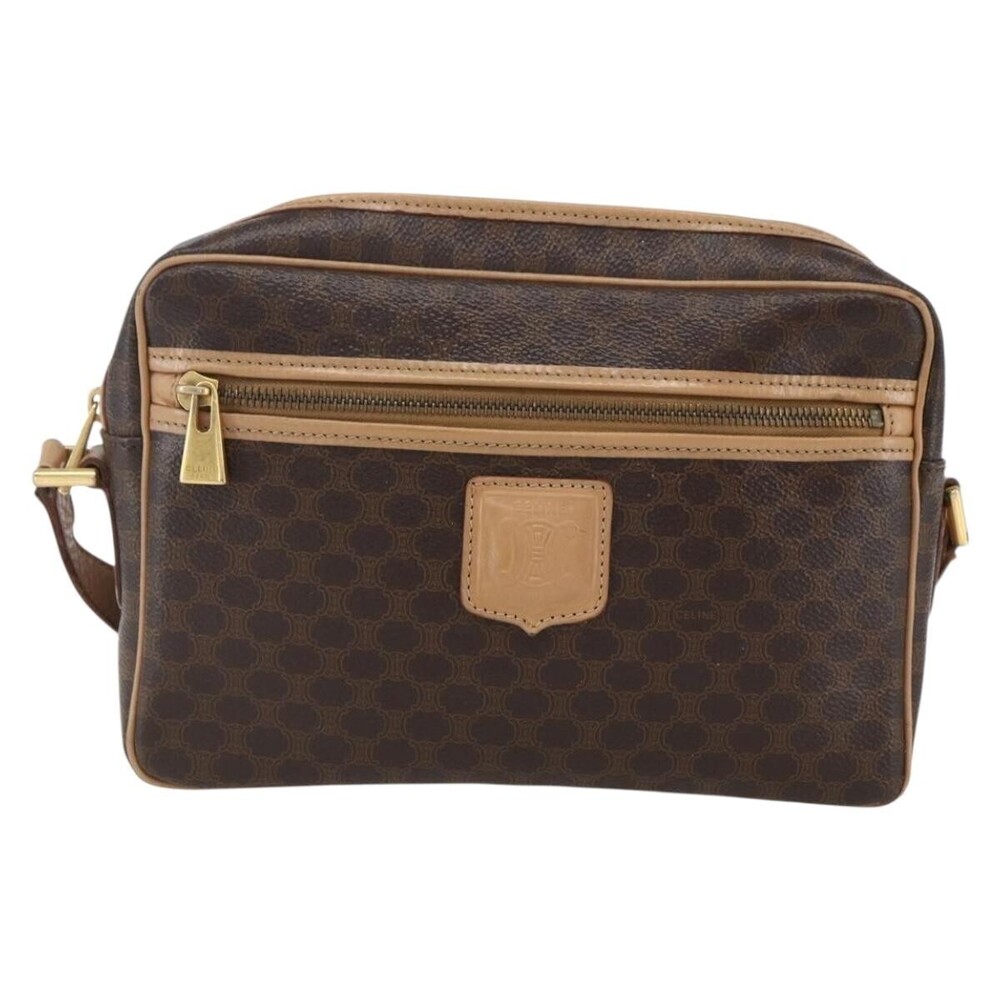 Celine Vintage Macadam Canvas and Leather